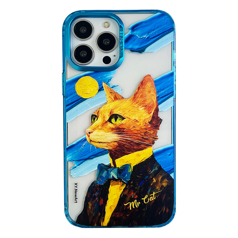 For iPhone 13 Pro 6.1 inch Oil Painting Back Cover Scratch Proof PC TPU Phone Case For iPhone 13 Pro 6.1 inch Oil Painting Back Cover Scratch Proof PC TPU Phone Case